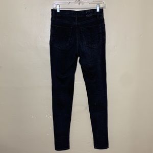 LEVI’S Jeans Charcoal 729 HIGH RISE SUPER SKINNY 5 Pocket Denim 26